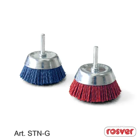 rosver spazzola in nylon a tazza stn diam. 60 mm gambo m14 grana 180 umipas