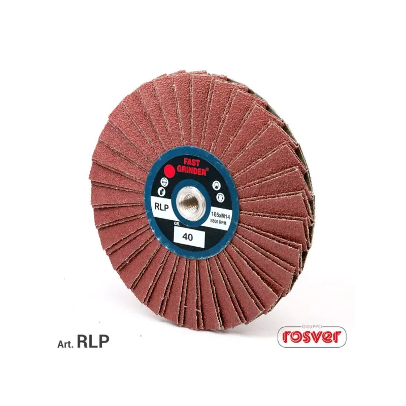 Rosver ruota con lamelle piegate per angoli 165 mm foro m14 p40 umipas