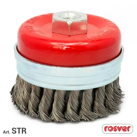 rosver spazzola a tazza a mazzetti ritorti acciaio diam. 120 mm umipas