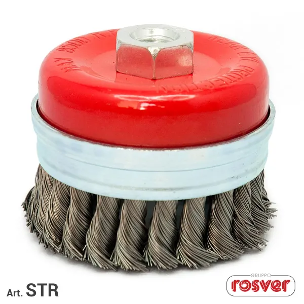 rosver spazzola a tazza a mazzetti ritorti acciaio diam. 120 mm umipas