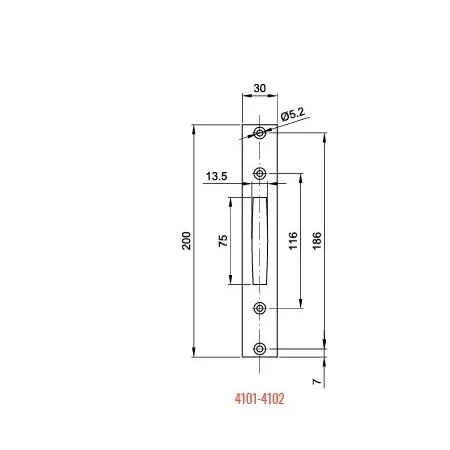 cipierre 4101 contropiastra per serratura umipas 2