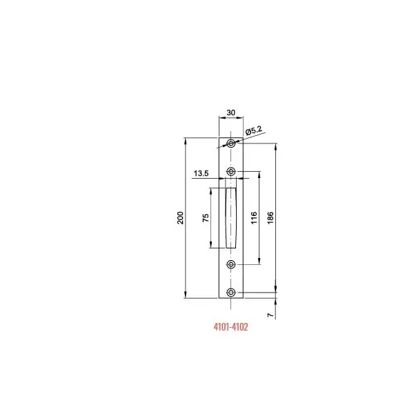 cipierre 4101 contropiastra per serratura umipas