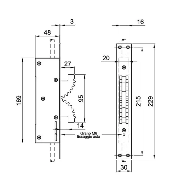cipierre deviatore per serrature bunkerlocks umipas