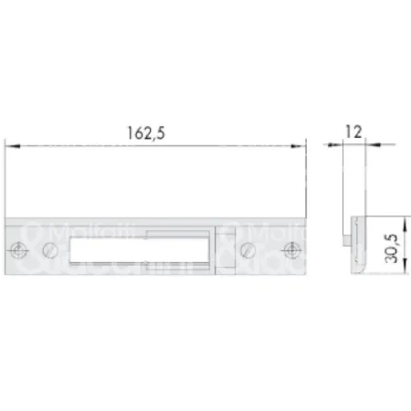 CISA 06465060 CONTROPIASTRA METALLO PER PROFILATI AMBIDESTRA
 2