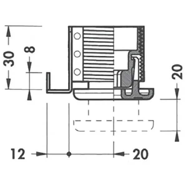 Livellatore per Mobili 50x31,5 Zincato con Anima in Plastica umipas