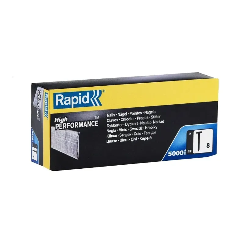 RAPID N.8 CHIODI CON TESTA GA 18 PER CHIODATRICE PNEUMATICA H.30 MM - CONFEZIONE 5000