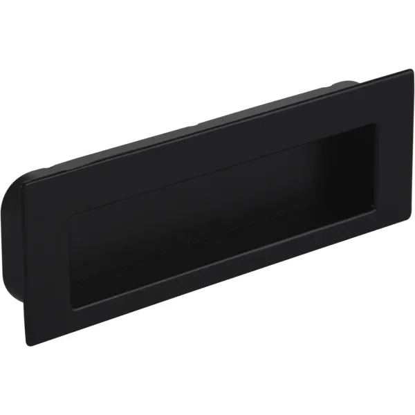 SIRO MANIGLIA NICOLA LUNGHEZZA 112 MM, INCASSO 106,5X31 MM, ZAMA NERO OPACO