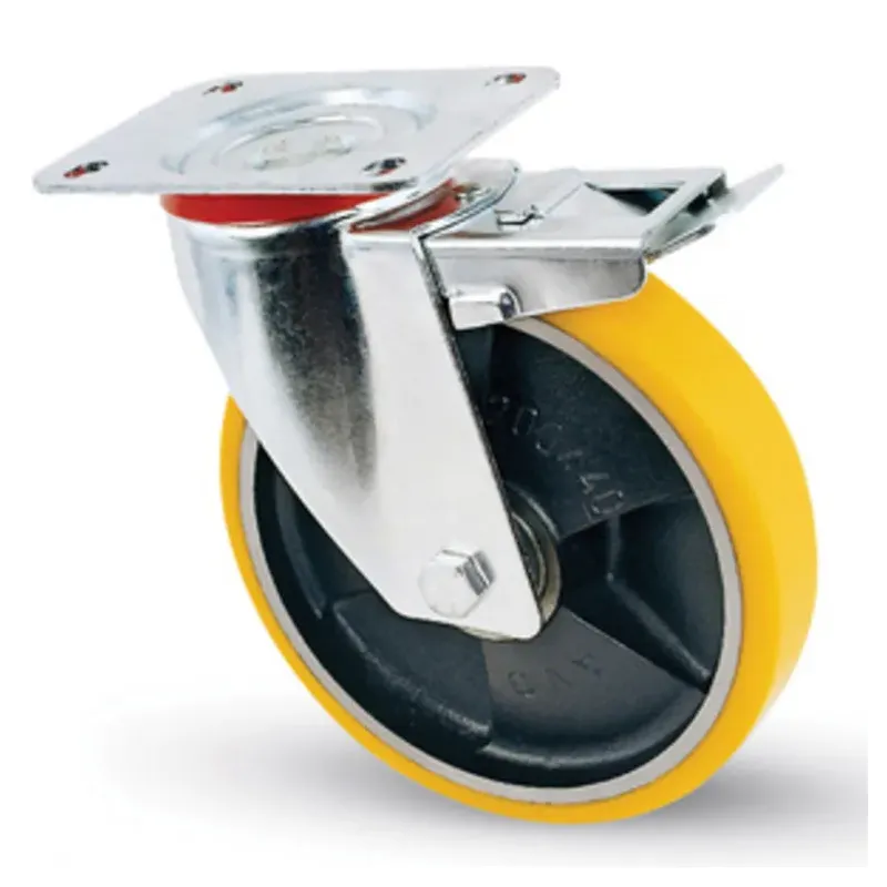 Avo 24ant ruota in poliuretano e ghisa diametro 100 mm portata 120 kg umipas