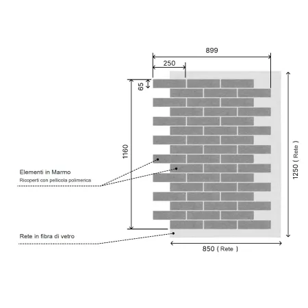 Rivestimento effetto mattone Decorflex AMK – 0,9 m² umipas 2