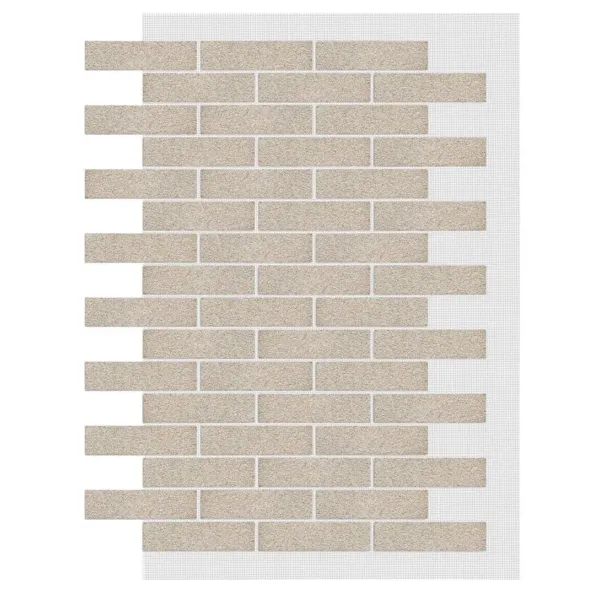 DECORFLEX AMK RIVESTIMENTO EFFETTO MATTONCINO IN POLVERE DI MARMO 0,90 MQ (1 FOGLIO) DFAMKB001