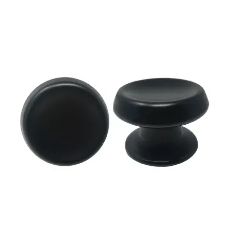 Pomolo Singolo per Portone Ø80 Alluminio Nero – Saguatti 166 Base Ø70 umipas