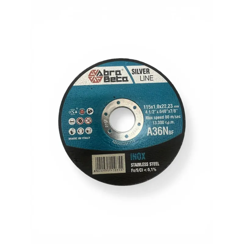 DISCO DA TAGLIO ABRA BETA 115X1X22,3 MM PER INOX