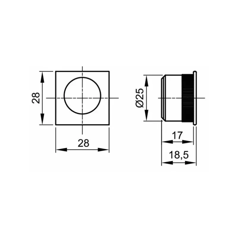 Kit porta scorrevole VI.TEL zama serratura 50 mm cromo umipas