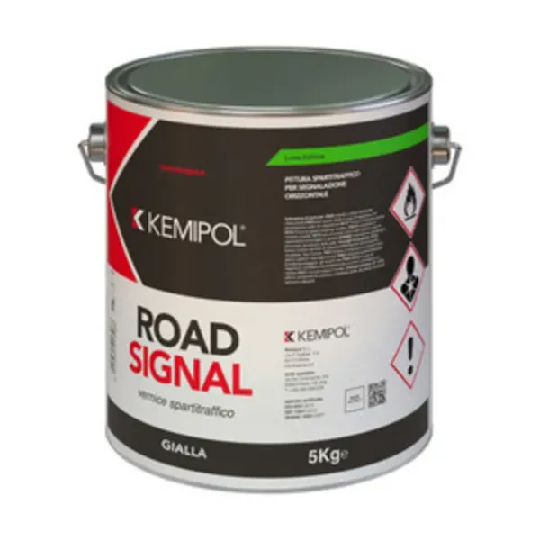 Vernice Spartitraffico Gialla 5 kg Kemipol – Segnaletica Orizzontale Resistente