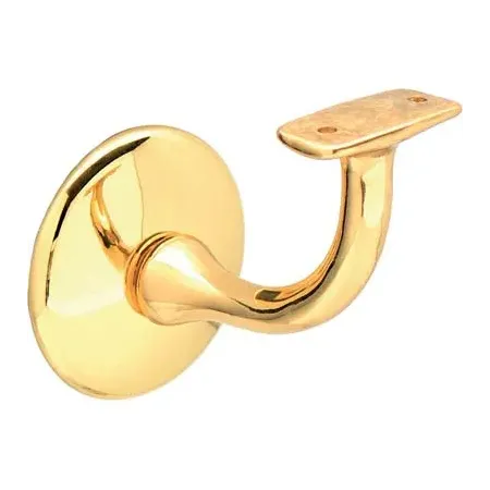 Supporto per corrimano base tonda ottone lucido umipas