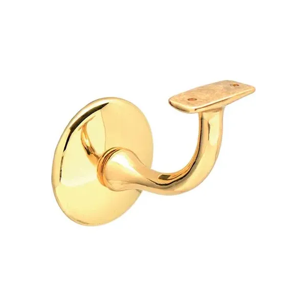 Supporto per corrimano base tonda ottone lucido umipas