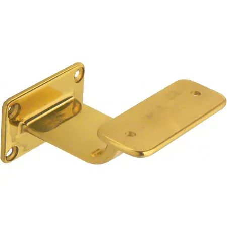 MARIVA SUPPORTO PER CORRIMANO BASE RETTANGOLARE OTTONE LUCIDO