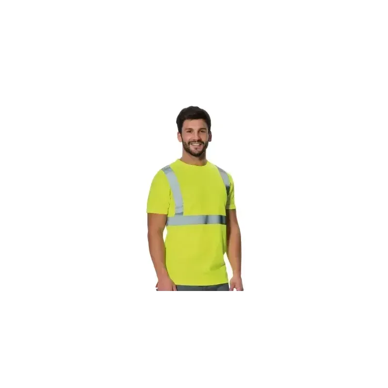 T-Shirt Alta Visibilità Gialla Logica 2XL Manica Corta umipas