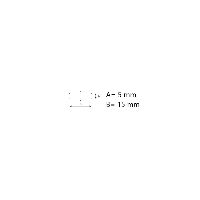 VI.TEL. PERNO IN ACCIAIO M6 PER GIUNZIONE ECCENTRICA 20X11 MM ZINCATO