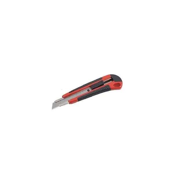 Taglierino Cutter 18 mm con Impugnatura in Gomma e 2 Lame umipas