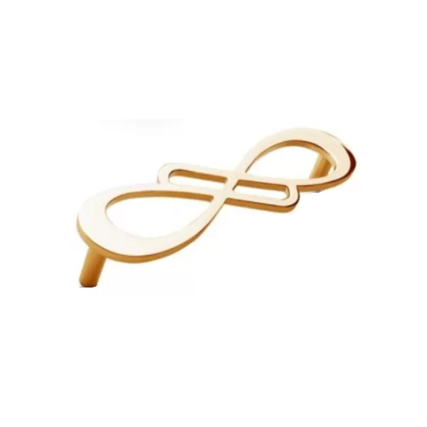 Poliplast MANIGLIA PER MOBILI IN ZAMA INTERASSE 128 MM COLORE ORO - Art. 7007FM03