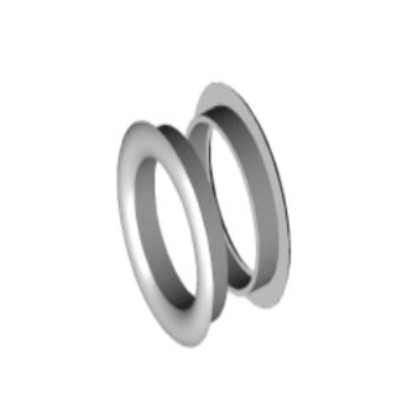 Poliplast MANIGLIA PER VETRO AD INCASSO 35 MM COLORE ALLUMINIO- Art. 078C RAL9006