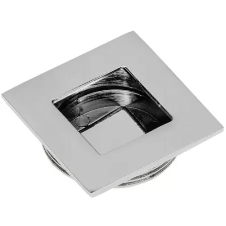Poliplast MANIGLIA PER MOBILI AD INCASSO 44X44 MM COLORE CROMO LUCID0 - Art. 344 CL
