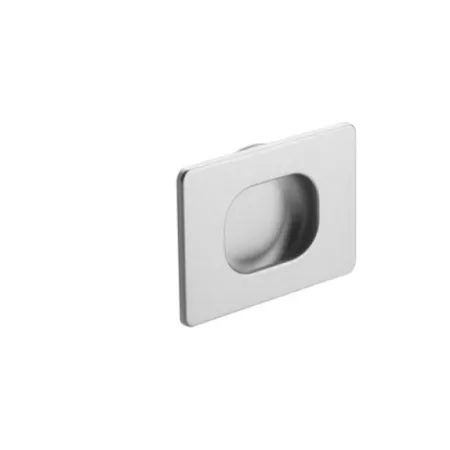 Poliplast MANIGLIA PER MOBILI AD INCASSO 77X54 MM COLORE ALLUMINIO - Art. 063 RAL9006