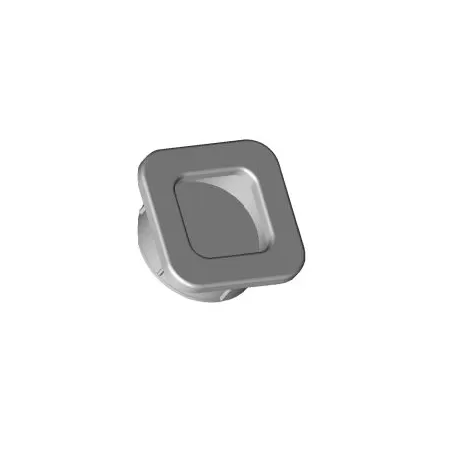 Poliplast MANIGLIA PER MOBILI AD INCASSO IN ABS 39 MM COLORE ALLUMINIO - Art. 053 RAL9006