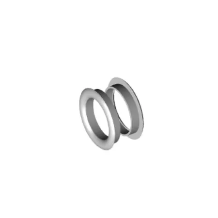 Poliplast MANIGLIA PER VETRO AD INCASSO IN ABS 30,5 MM COLORE ALLUMINIO- Art. 078B RAL9006 2