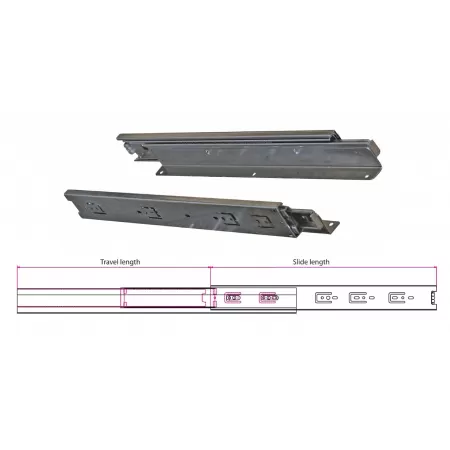 Ram Industrie GUIDE PER CASSETTI A SFERA ESTRAZIONE TOTALE STANDARD 450 MM SERIE 44 - KG 45 - Art. 44450
guide ram, guide per c