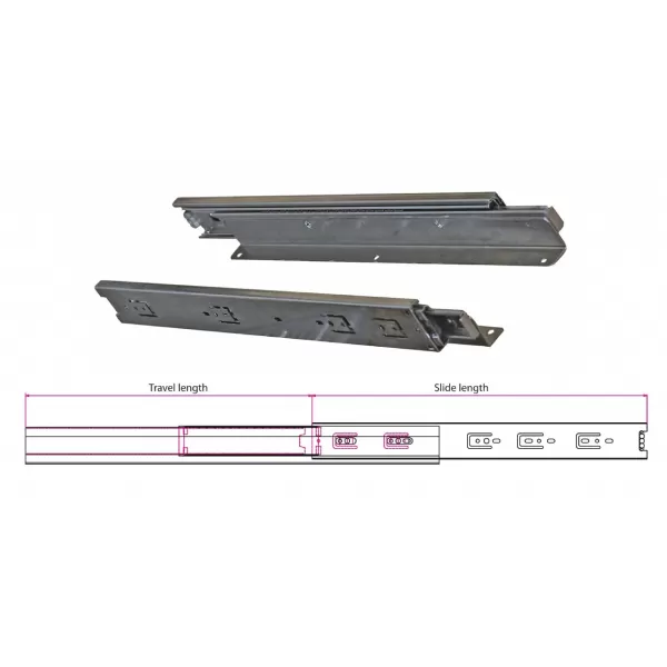 Ram Industrie GUIDE PER CASSETTI A SFERA ESTRAZIONE TOTALE STANDARD 600 MM SERIE 44 - KG 45 - Art. 44600
guide ram, guide per c