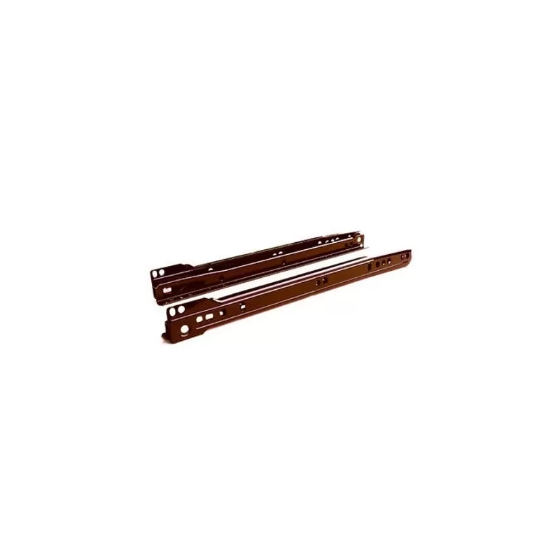 Ram Industrie GUIDE PER CASSETTI SU ROTELLE ESTRAZIONE PARZIALE MARRONE 450 MM SERIE 79 - KG 25 -guide ram, guide per cassetto, 